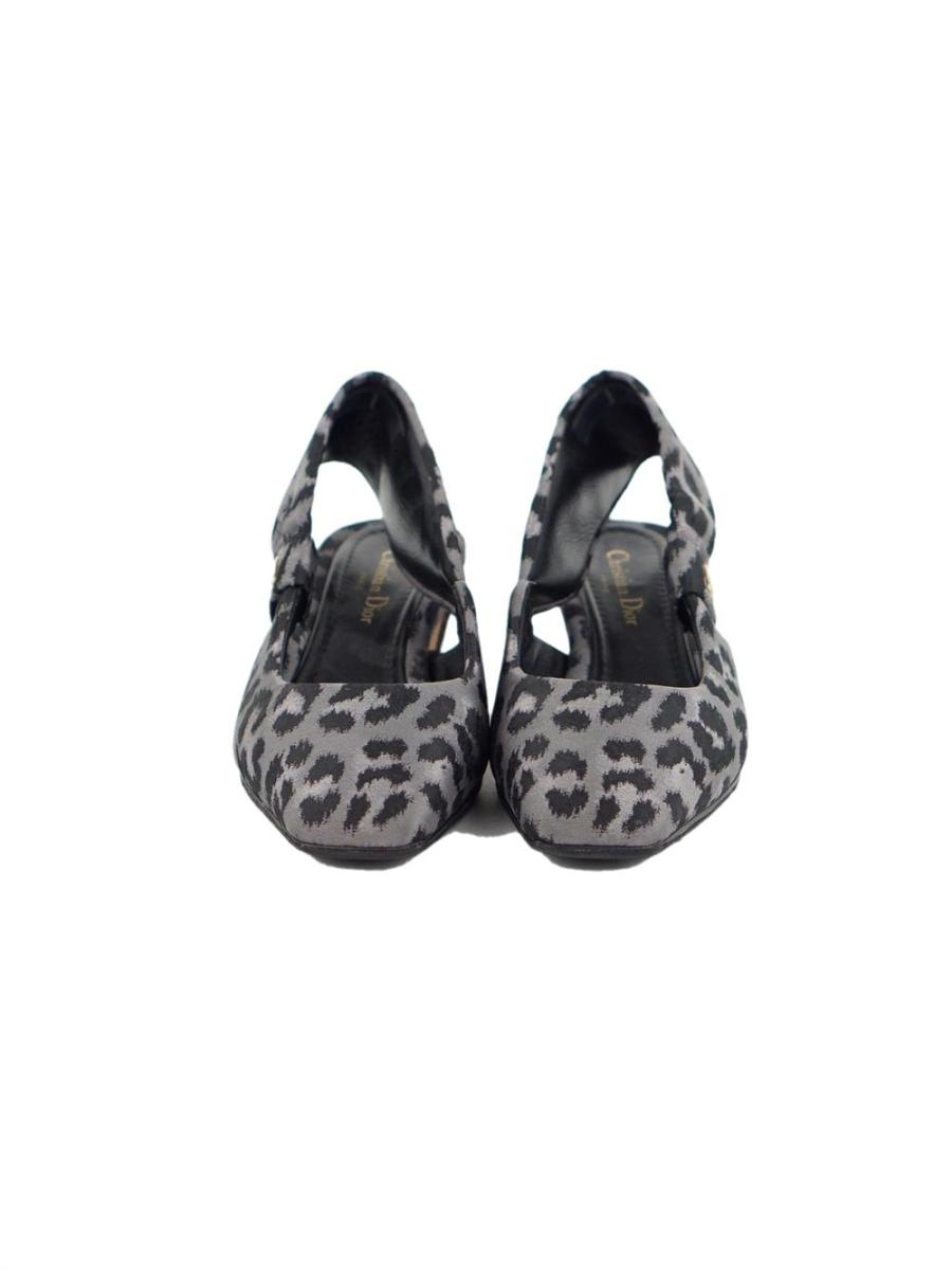 PUMPS - CHRISTIAN DIOR J'ADIOR NYLON LEOPARD MIZZA SLINGBACK