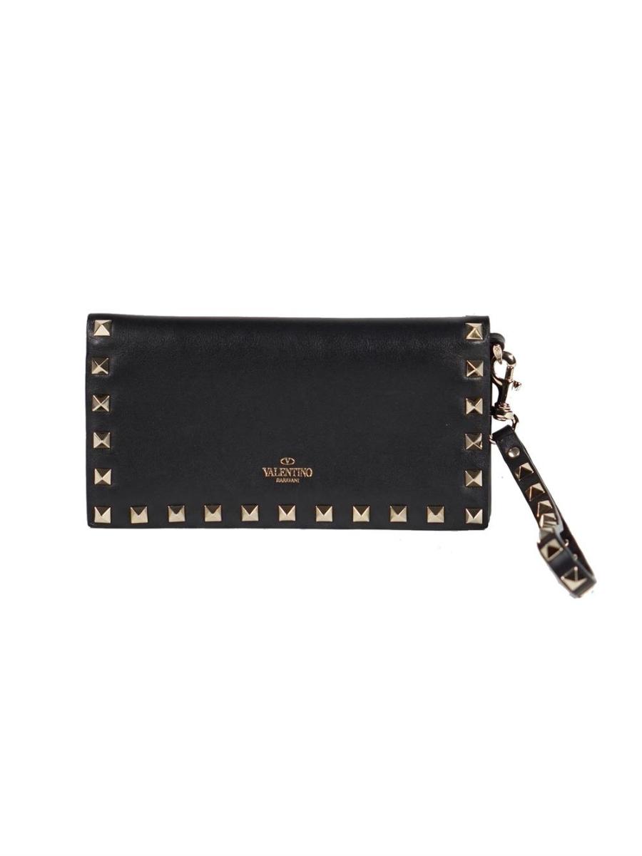 CLUTCH - VALENTINO GARAVANI ROCKSTUD SCHWARZ KLEIN