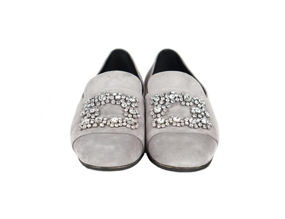 LOAFER - ROGER VIVIER WILDLEDER GRAU