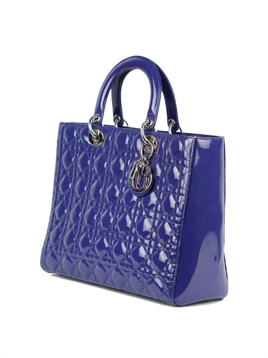 HENKELTASCHE - CHRISTIAN DIOR LADY DIOR  LARGE LILA