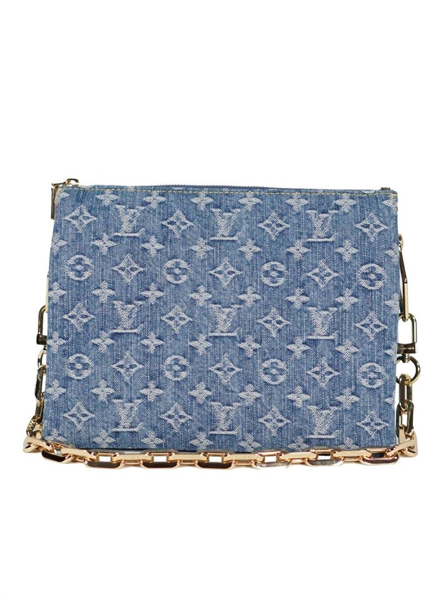 SCHULTERTASCHE - LOUIS VUITTON COUSSIN PM DENIM MONOGRAM