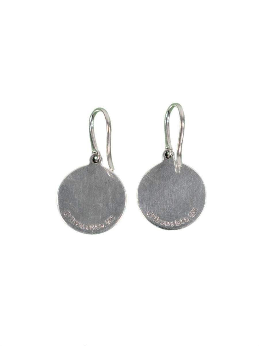 OHRRINGE - TIFFANY & CO SILBER 925 ROUND TAG DROP