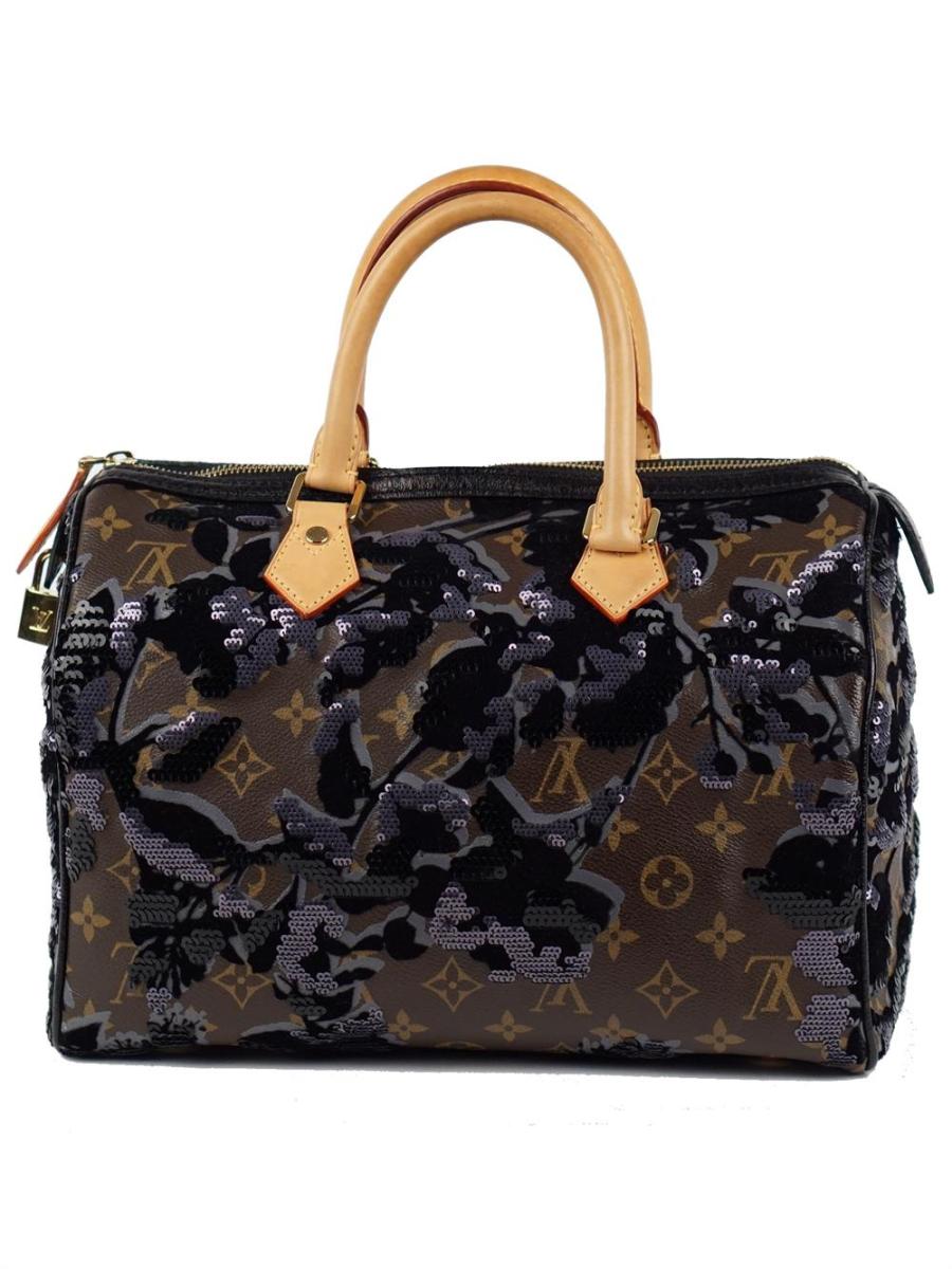 HENKELTASCHE - LOUIS VUITTON LIMITED EDITION MONOGRAN FLEUR DE JAIS SPEEDY 30