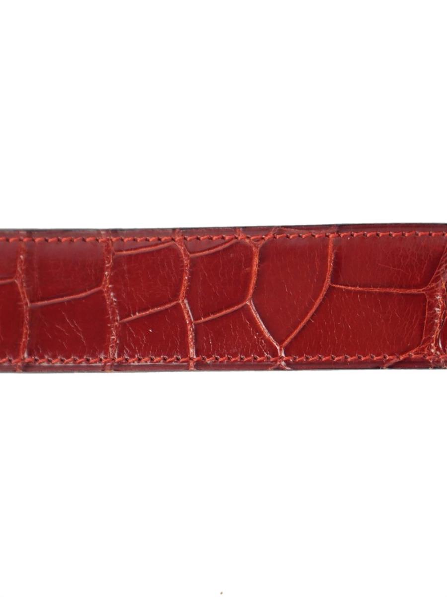 GÜRTEL - HERMÈS CONSTANCE ALLIGATOR ROT