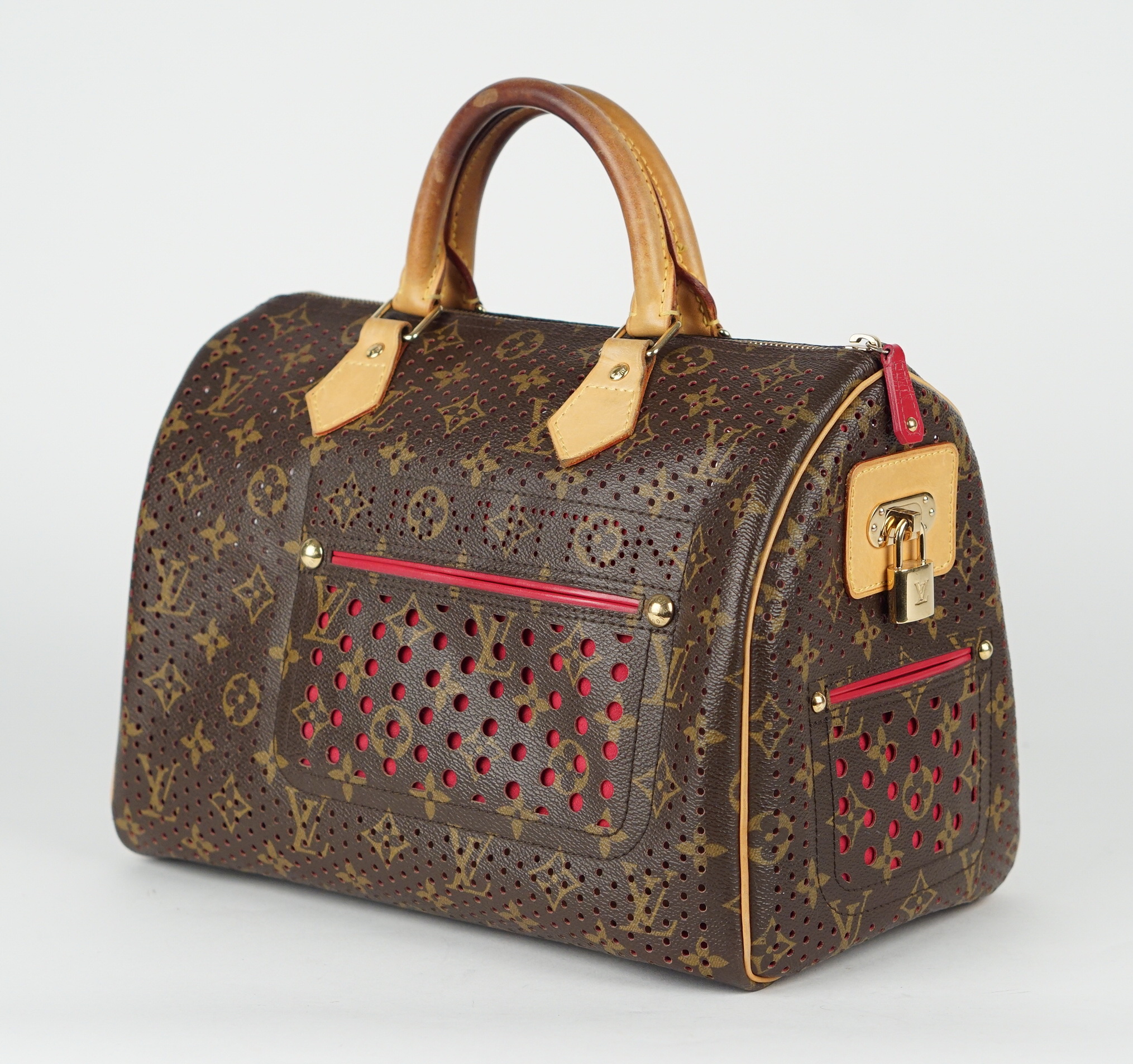 100% AUTHENTIC LTD. EDITION LOUIS VUITTON MONOGRAM PERFORATED SPEEDY 30  ORANGE