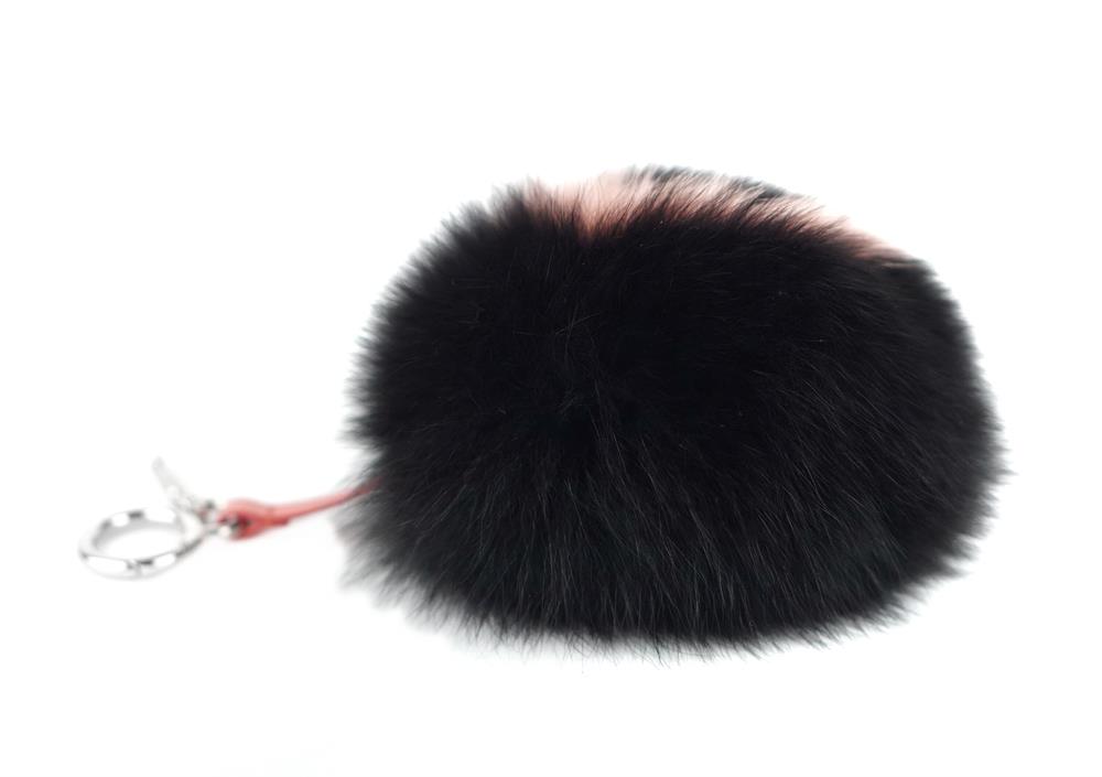 Fendi fur ball keychain sale