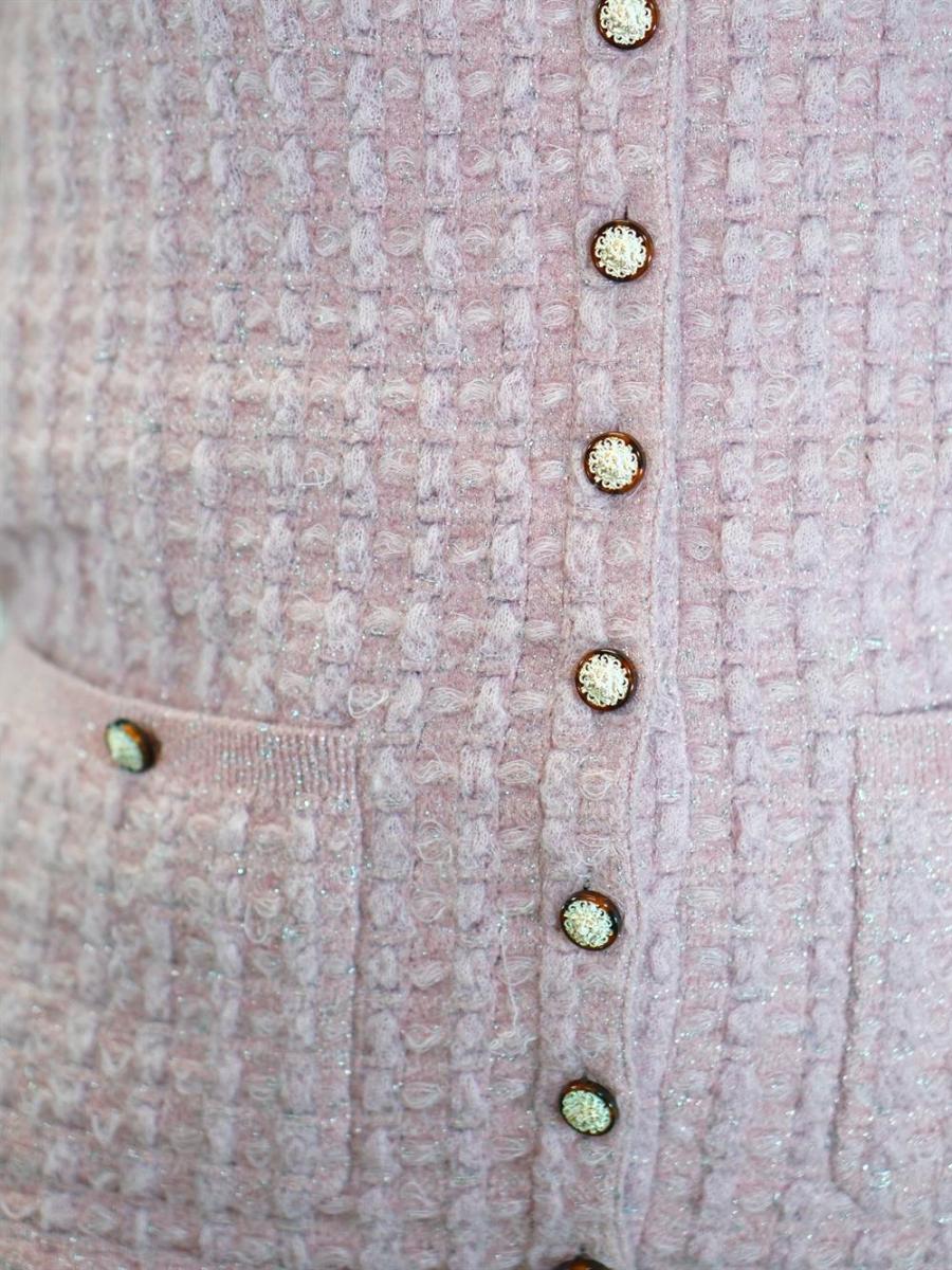 STRICKJACKE - CHANEL PARIS-COSMOPOLITE 2017 PINK