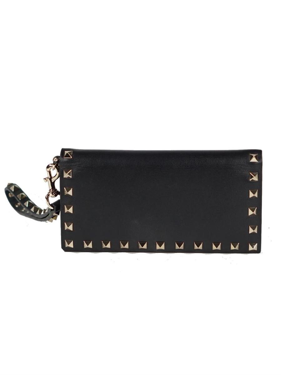 CLUTCH - VALENTINO GARAVANI ROCKSTUD SCHWARZ KLEIN