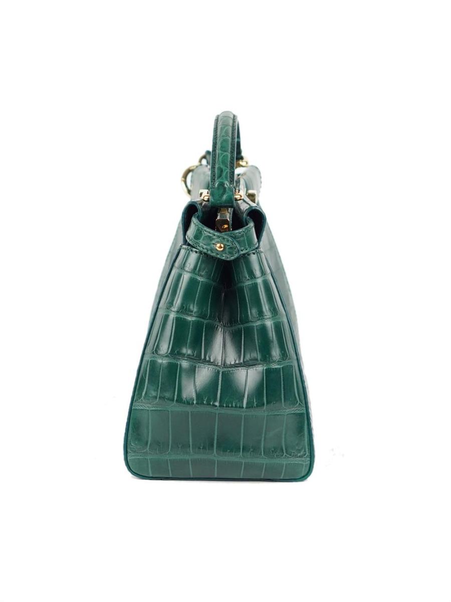 HENKELTASCHE - FENDI PEEKABOO MINI EMERALD GREEN