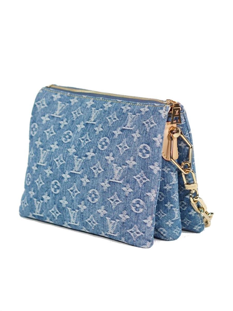 SCHULTERTASCHE - LOUIS VUITTON COUSSIN PM DENIM MONOGRAM