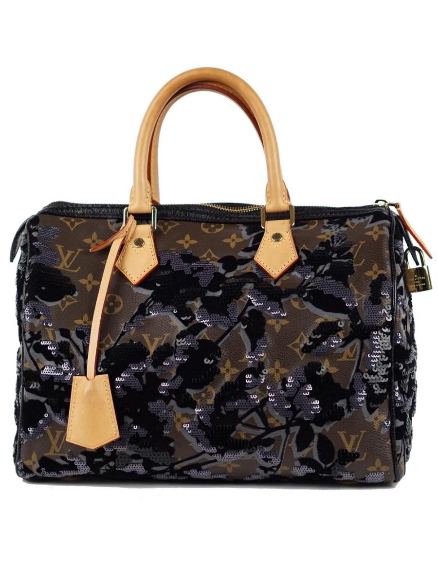 HENKELTASCHE - LOUIS VUITTON LIMITED EDITION MONOGRAN FLEUR DE JAIS SPEEDY 30