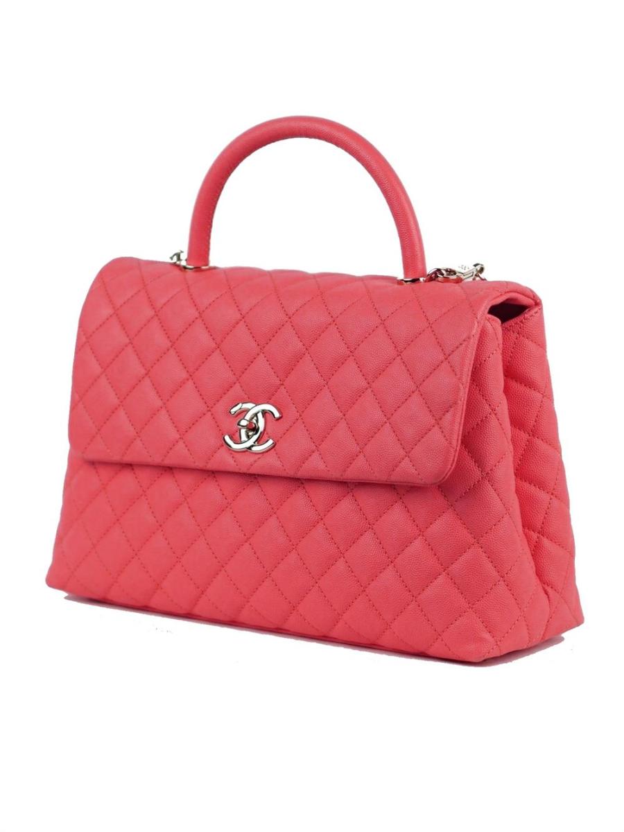 UMHÄNGETASCHE - CHANEL 2020 COCO TOP HANDLE PINK