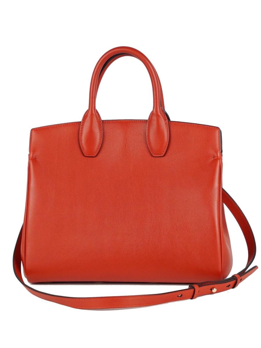 HENKLETASCHE - SALVATORE FERRAGAMO STUDIO ROT LEDER