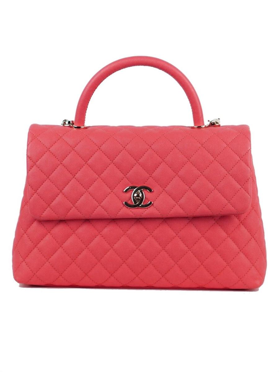 UMHÄNGETASCHE - CHANEL 2020 COCO TOP HANDLE PINK