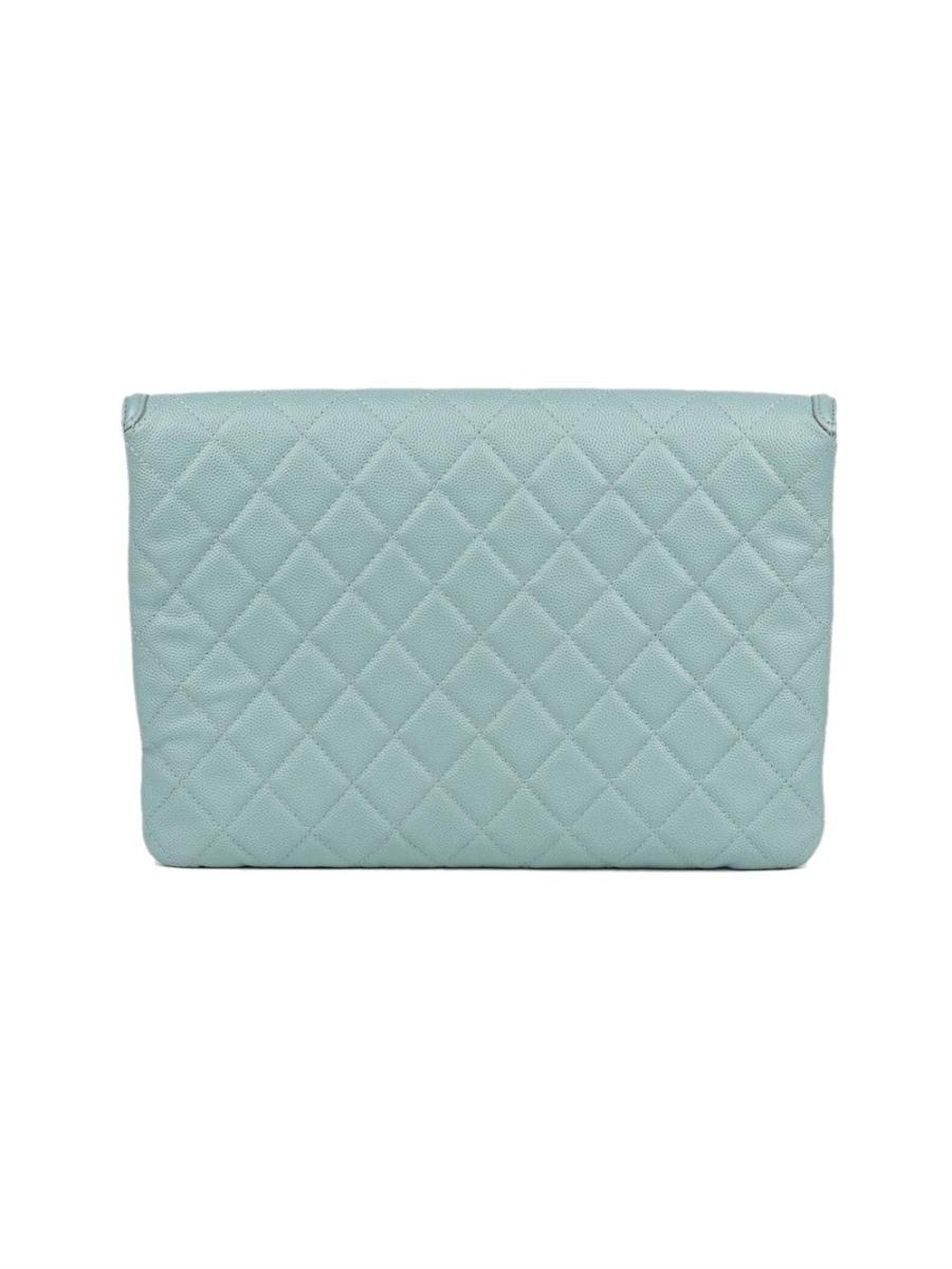 CLUTCH - CHANEL CC FILIGREE MATELASSE MINT