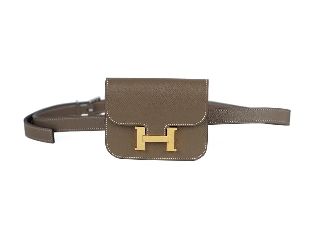 BAUCHTASCHE - HERMÈS CONSTANCE SLIM PORTEMONNAIE ETOUPE