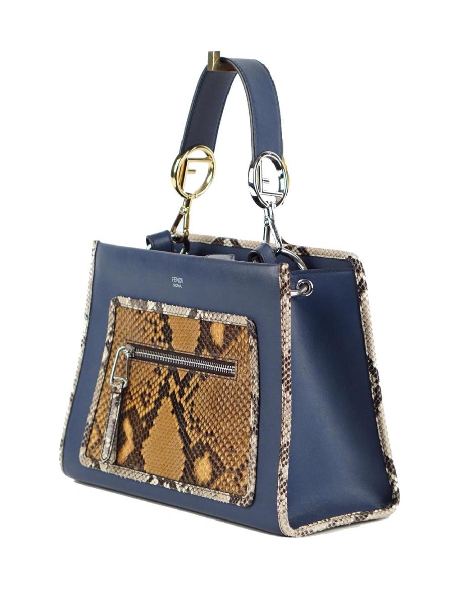 HENKELTASCHE - FENDI RUNWAY NAVY/SNAKE