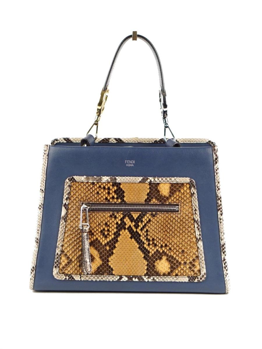 HENKELTASCHE - FENDI RUNWAY NAVY/SNAKE