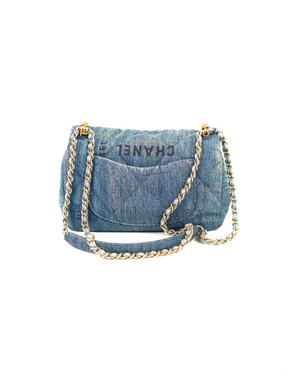 UMHÄNGETASCHE - CHANEL DENIM MOOD CLASSIC SINGLE FLAP SMALL