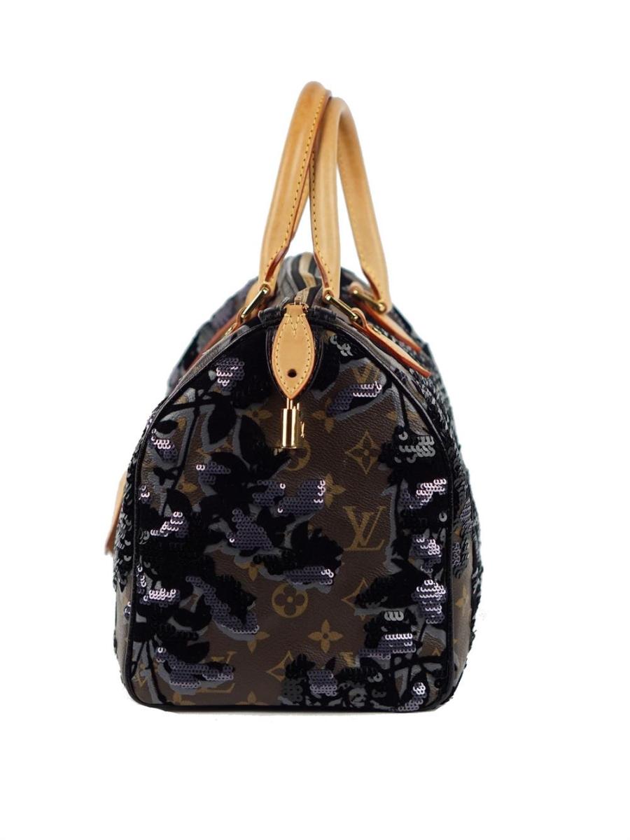 HENKELTASCHE - LOUIS VUITTON LIMITED EDITION MONOGRAN FLEUR DE JAIS SPEEDY 30