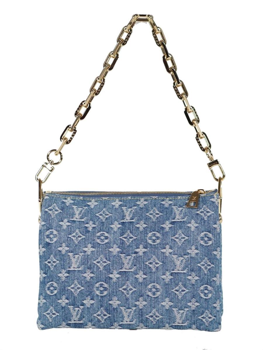 SCHULTERTASCHE - LOUIS VUITTON COUSSIN PM DENIM MONOGRAM