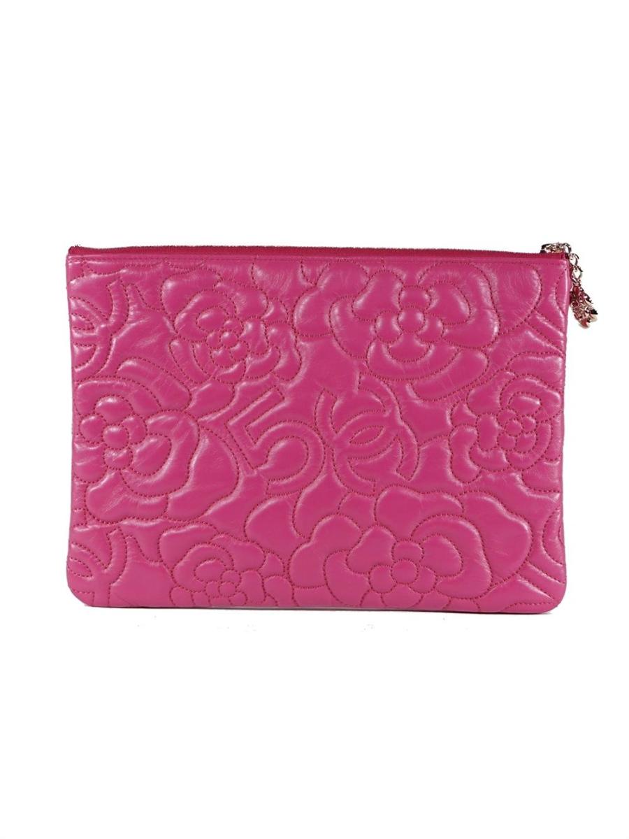 CLUTCH - CHANEL 2018-2019 CAMELIA KOSMETIKETUI MIDI PINK