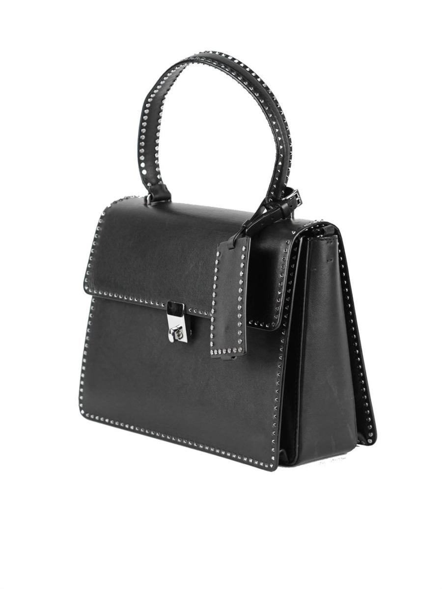 HENKELTASCHE - VALENTINO GARAVANI ROCKSTUD SCHWARZ